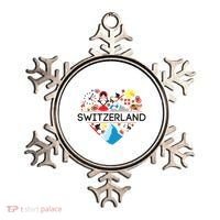 Switzerland Love Illustrated Swiss Symbol Alpine Ornament thumb 0
