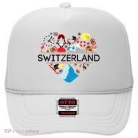 Switzerland Love Illustrated Swiss Symbol Alpine Hat thumb 0