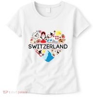 Switzerland Love Illustrated Swiss Symbol Alpine Women's T-Shirt thumb 0