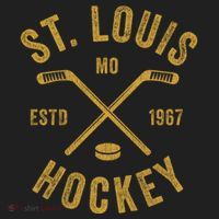 St Louis Ice Hockey Gift Crossed Sticks Gift Hat thumb 2