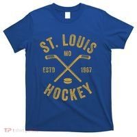 St Louis Ice Hockey Gift Crossed Sticks Gift T-Shirt thumb 0