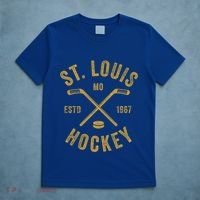 St Louis Ice Hockey Gift Crossed Sticks Gift T-Shirt thumb 5