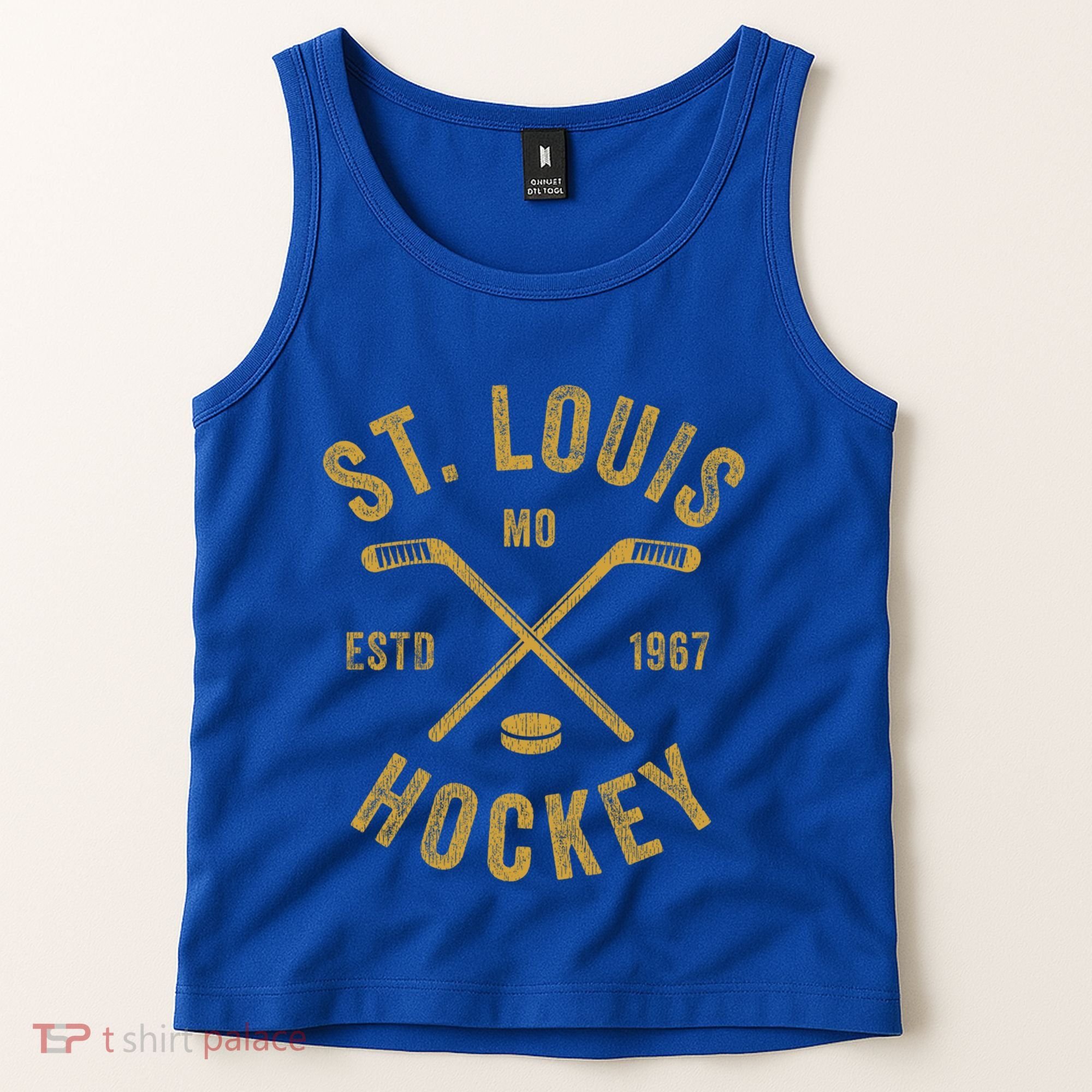 St Louis Ice Hockey Gift Crossed Sticks Gift Tank Top
