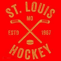 St Louis Ice Hockey Gift Crossed Sticks Gift Santa Hat thumb 1