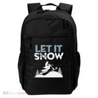 Snowbike Let It Snow Winter Mountain Adventure Backpack thumb 0