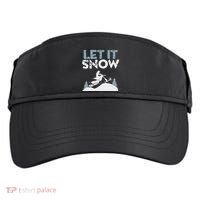 Snowbike Let It Snow Winter Mountain Adventure Adult Drive Performance Visor thumb 0