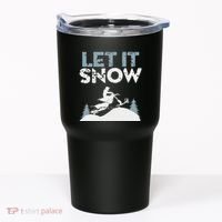 Snowbike Let It Snow Winter Mountain Adventure Tumbler thumb 0