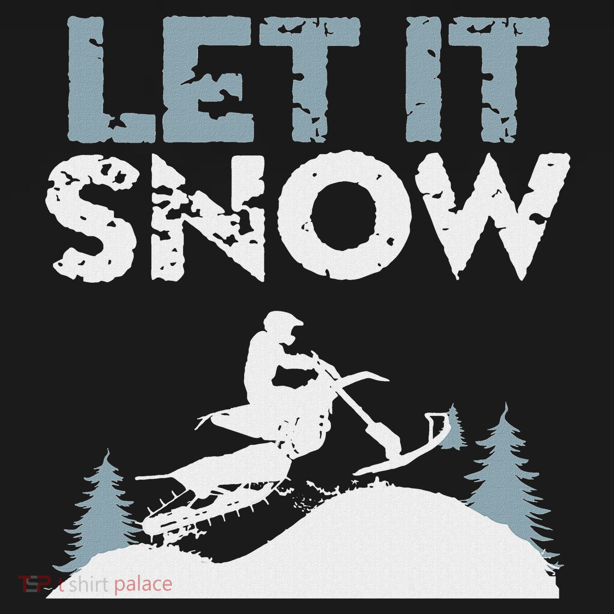 Snowbike Let It Snow Winter Mountain Adventure Tall Sweatshirt