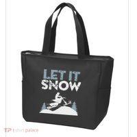 Snowbike Let It Snow Winter Mountain Adventure Tote Bag thumb 3