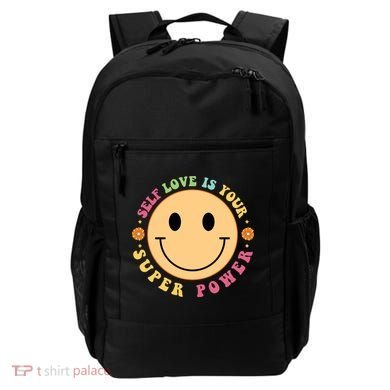 Self Love Is Your Super Power Smile Face Backpack