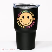 Self Love Is Your Super Power Smile Face Tumbler thumb 0