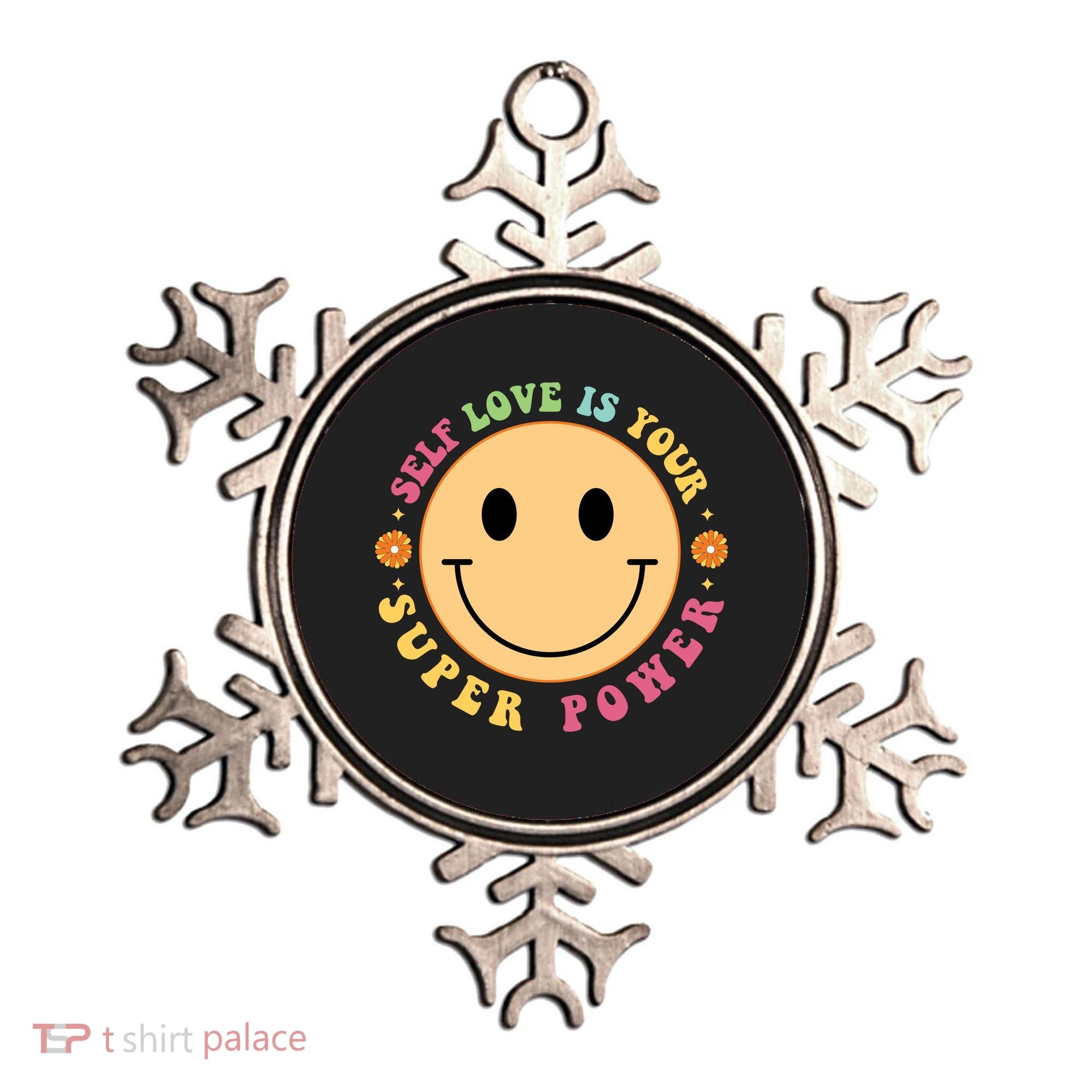 Self Love Is Your Super Power Smile Face Ornament