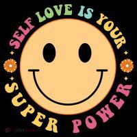 Self Love Is Your Super Power Smile Face Ornament thumb 1