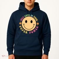 Self Love Is Your Super Power Smile Face Hoodie thumb 2