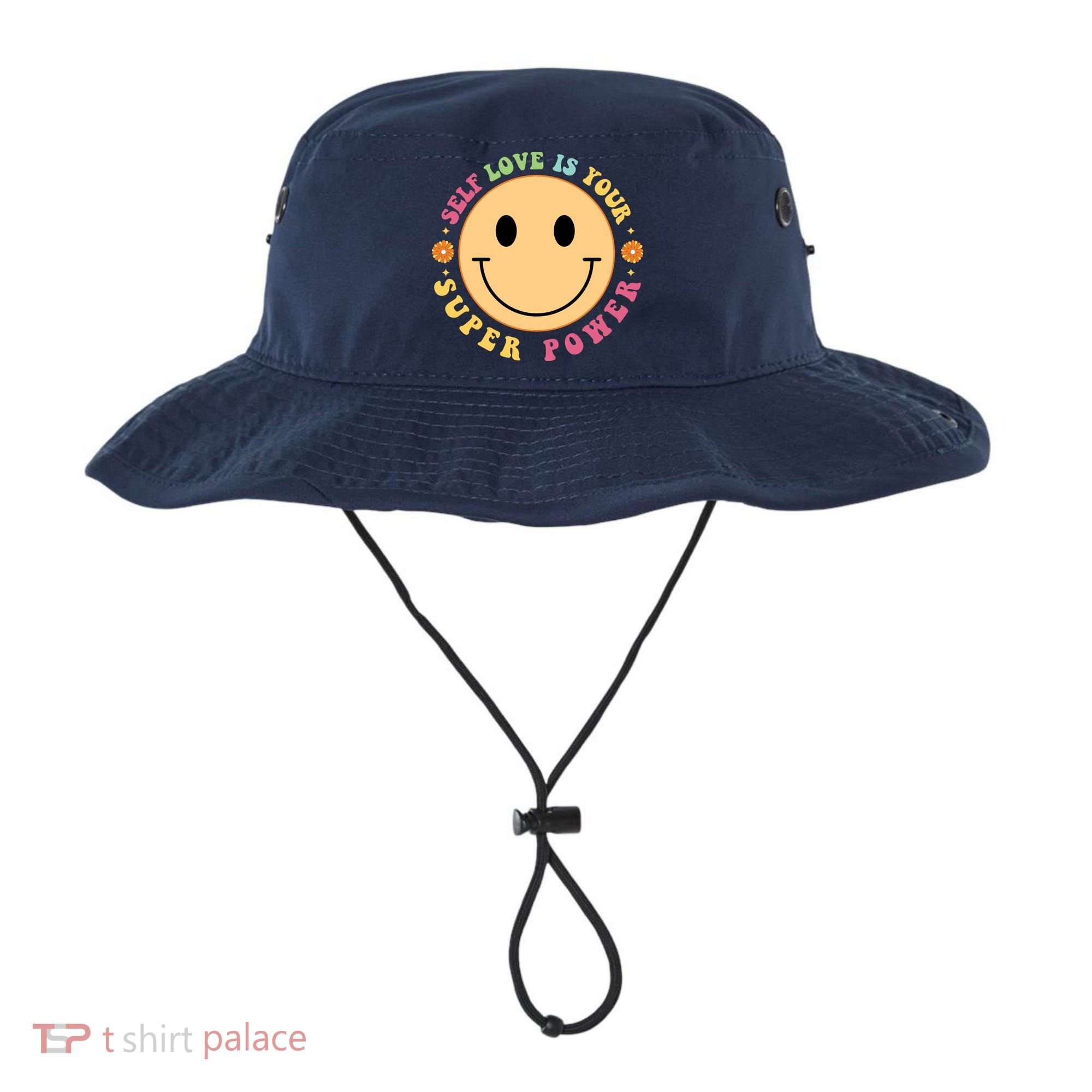 Self Love Is Your Super Power Smile Face Bucket Hat