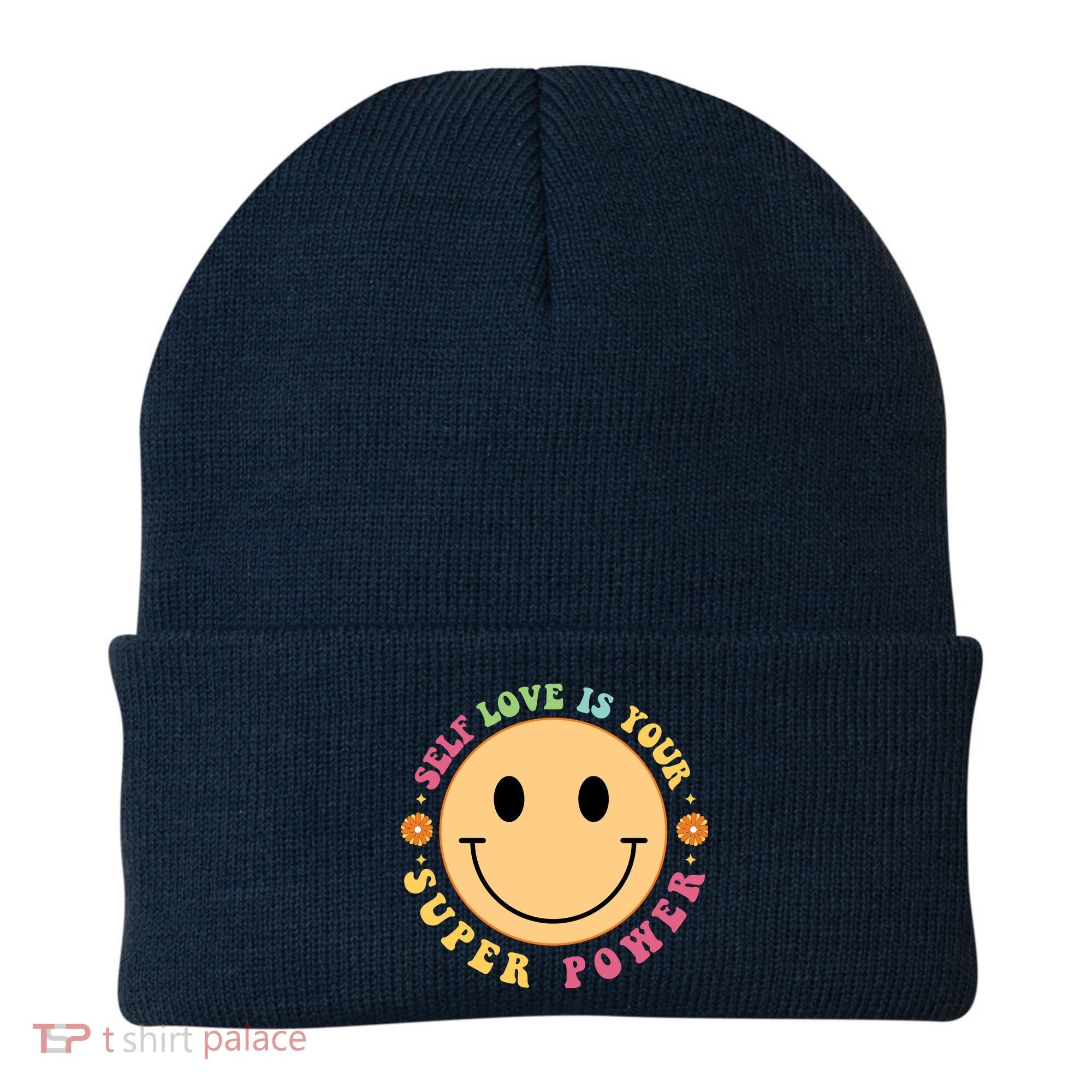 Self Love Is Your Super Power Smile Face Beanie
