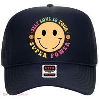 Self Love Is Your Super Power Smile Face Hat thumb 0