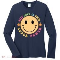 Self Love Is Your Super Power Smile Face Women's Long Sleeve Shirt thumb 0