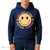 Self Love Is Your Super Power Smile Face Kids Hoodie thumb 4