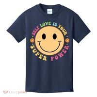 Self Love Is Your Super Power Smile Face Kids T-Shirt thumb 0