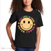 Self Love Is Your Super Power Smile Face Kids T-Shirt thumb 2