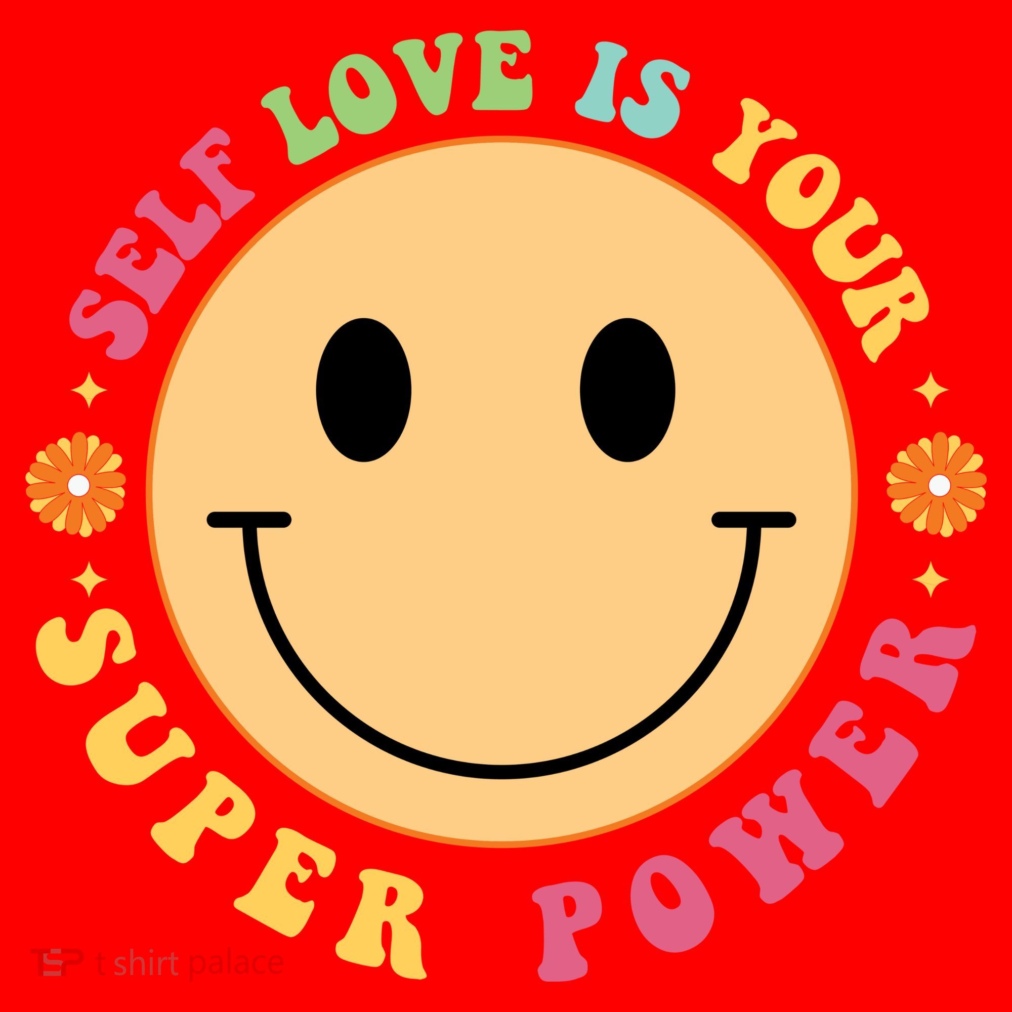 Self Love Is Your Super Power Smile Face Santa Hat