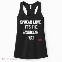 Spread Love Its The Brooklyn Way Funny Women's Tank Top thumb 0
