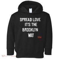 Spread Love Its The Brooklyn Way Funny Toddler Hoodie thumb 0