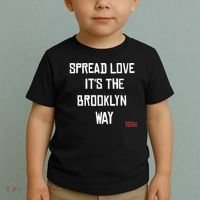 Spread Love Its The Brooklyn Way Funny Toddler T-Shirt thumb 2