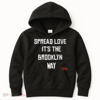Spread Love Its The Brooklyn Way Funny Kids Hoodie thumb 0
