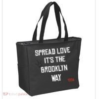 Spread Love Its The Brooklyn Way Funny Tote Bag thumb 2