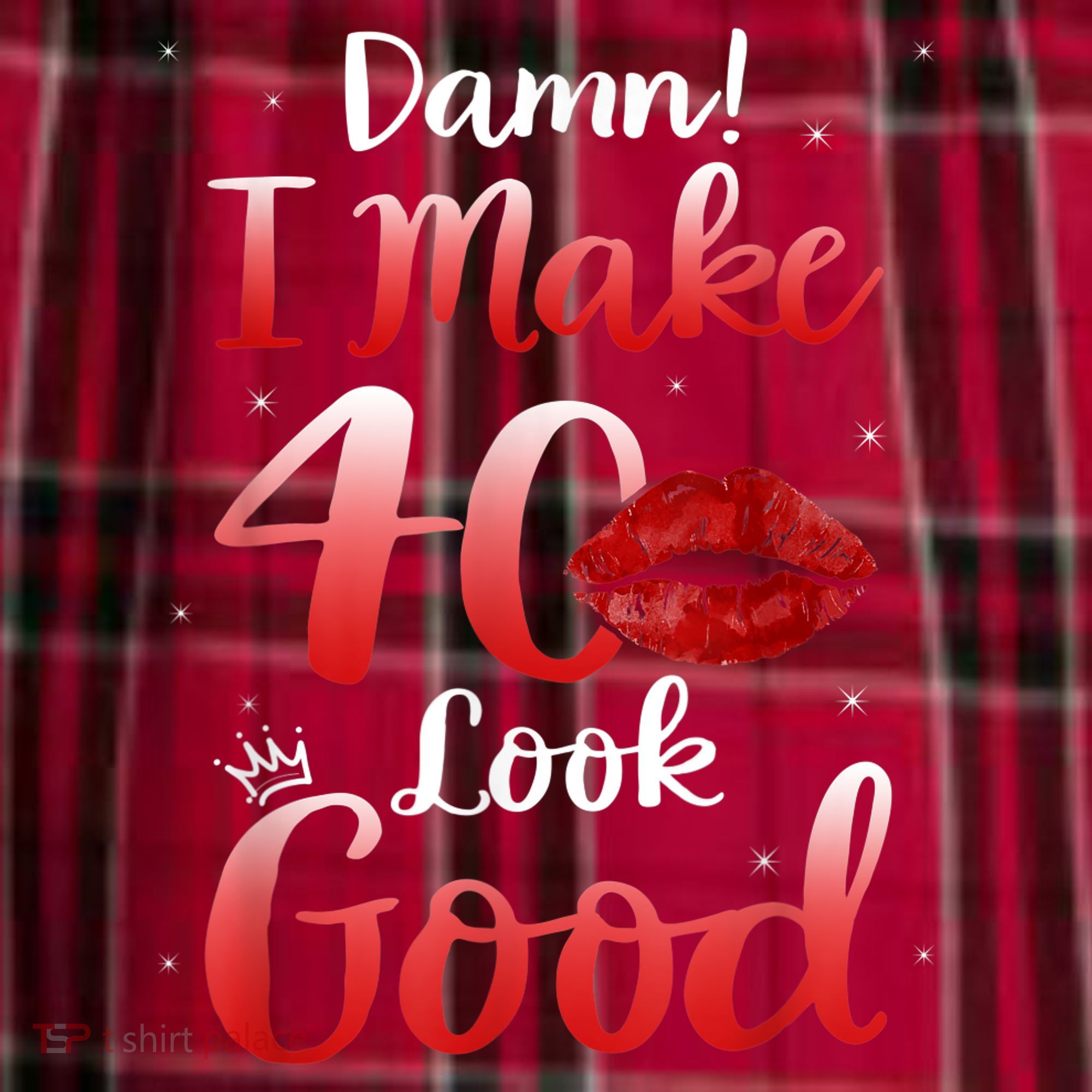 Sexy Lips I Make 40 Look Good 40th Birthday Gifts Men's Flannel Plaid Pajama Pants