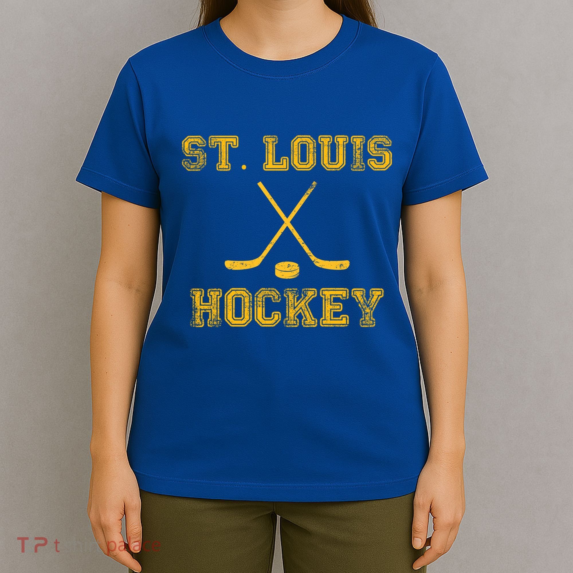 St Louis Ice Hockey Sticks State Outile Stl Gift T-Shirt