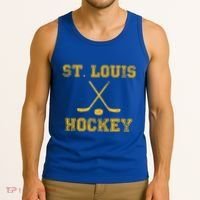 St Louis Ice Hockey Sticks State Outile Stl Gift Tank Top thumb 3