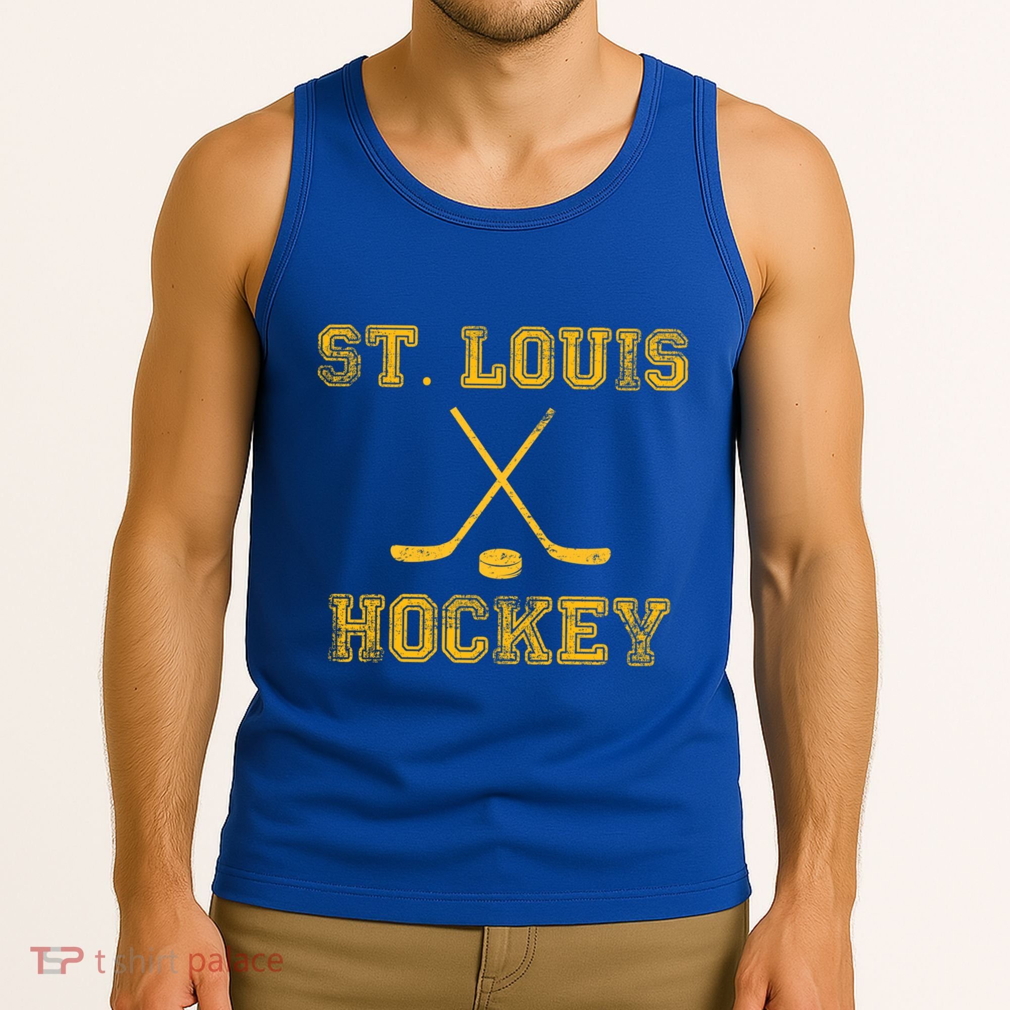 St Louis Ice Hockey Sticks State Outile Stl Gift Tank Top