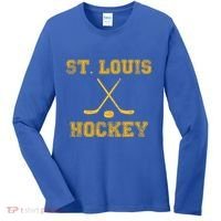 St Louis Ice Hockey Sticks State Outile Stl Gift Women's Long Sleeve Shirt thumb 0