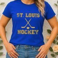 St Louis Ice Hockey Sticks State Outile Stl Gift Women's T-Shirt thumb 2
