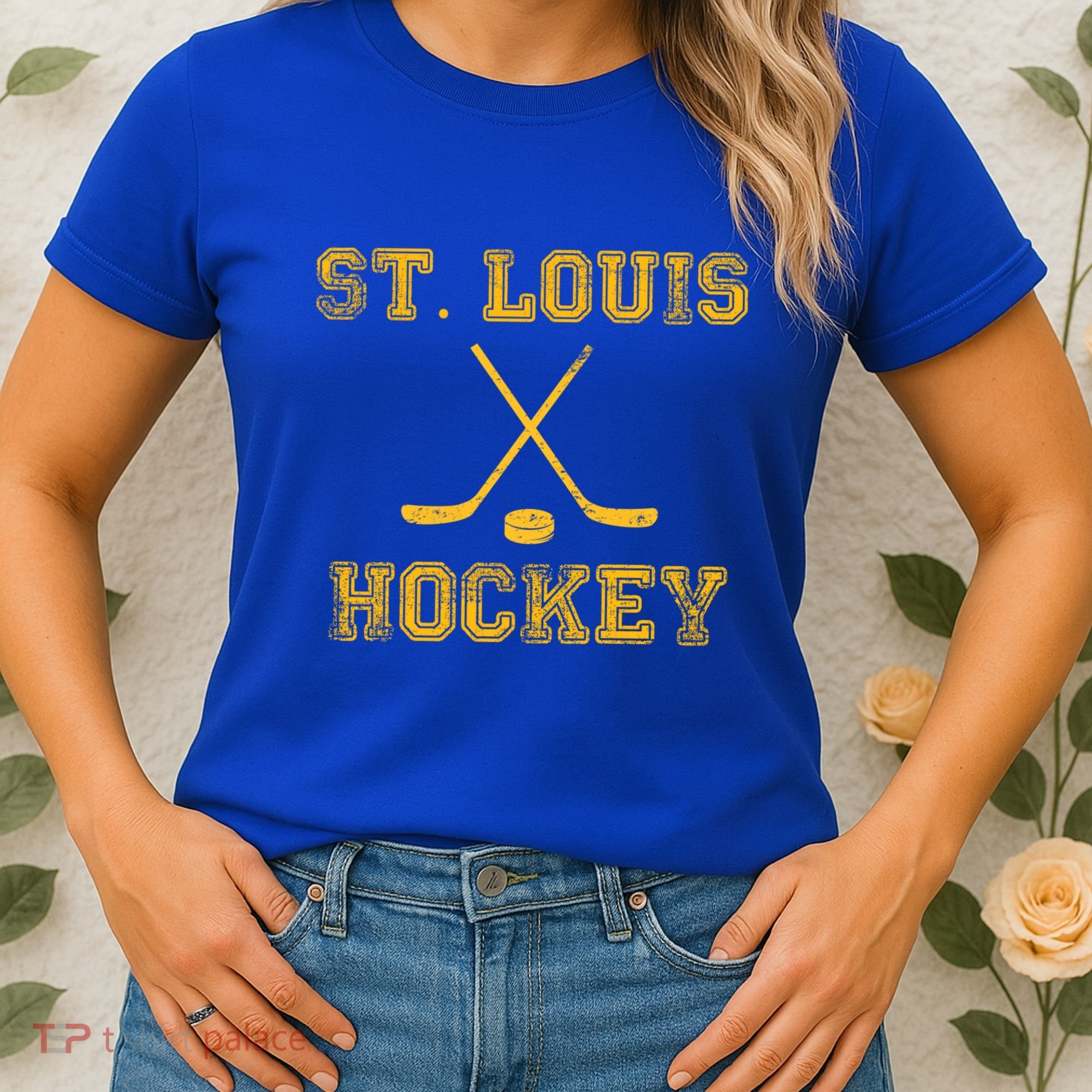 St Louis Ice Hockey Sticks State Outile Stl Gift Women's T-Shirt