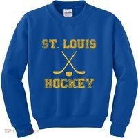St Louis Ice Hockey Sticks State Outile Stl Gift Kids Sweatshirt thumb 0