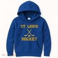 St Louis Ice Hockey Sticks State Outile Stl Gift Kids Hoodie thumb 0