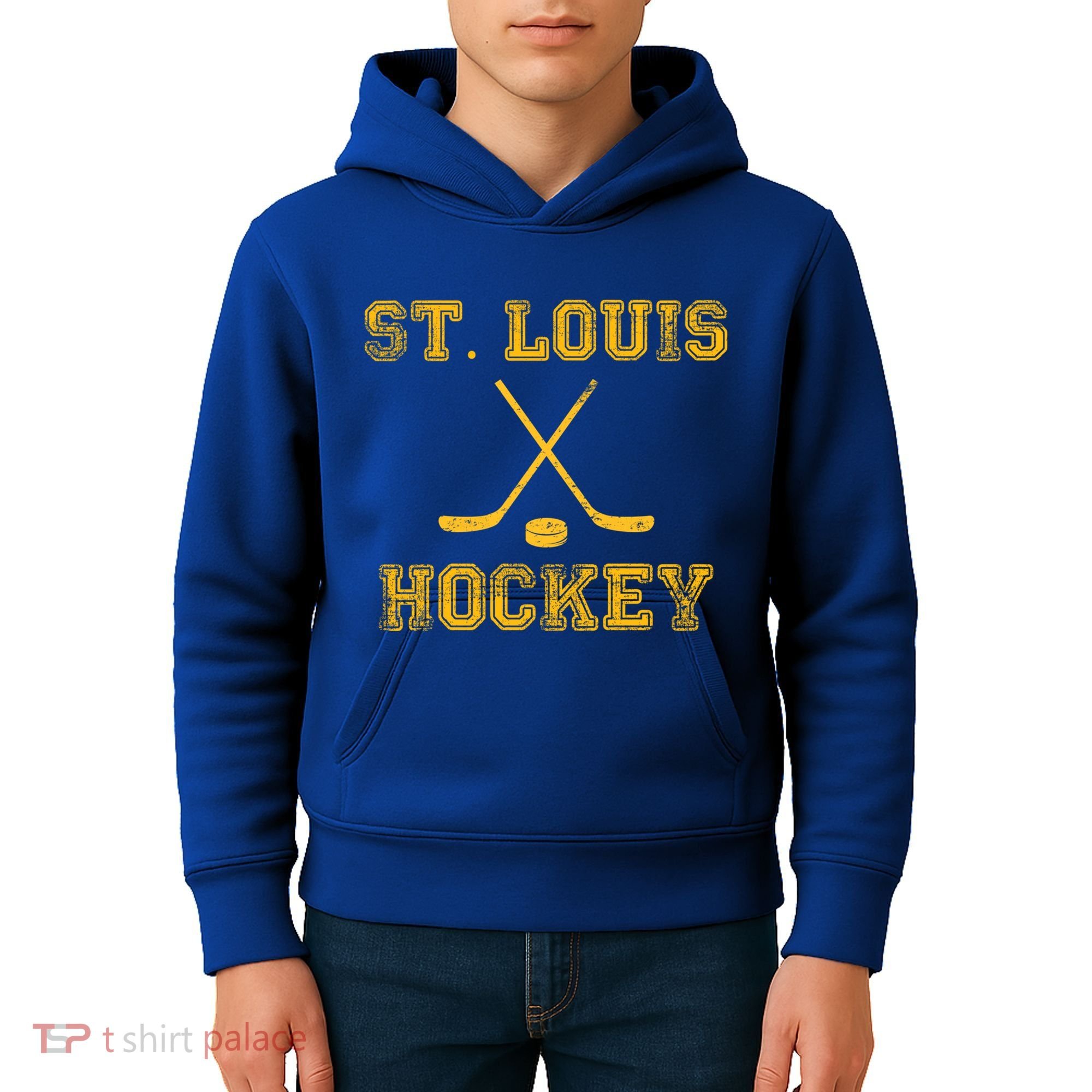 St Louis Ice Hockey Sticks State Outile Stl Gift Kids Hoodie