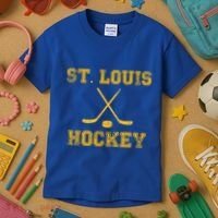 St Louis Ice Hockey Sticks State Outile Stl Gift Kids T-Shirt thumb 3