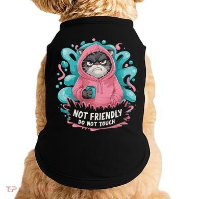 Sarcastic Loner Introvert Clothing Not Friendly Do Not Touch Doggie Tank