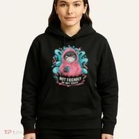 Sarcastic Loner Introvert Clothing Not Friendly Do Not Touch Hoodie thumb 5