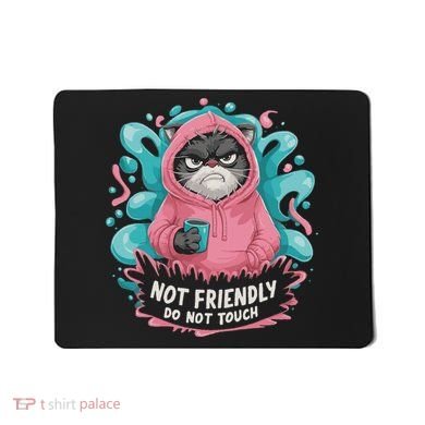 Sarcastic Loner Introvert Clothing Not Friendly Do Not Touch Mousepad