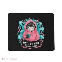 Sarcastic Loner Introvert Clothing Not Friendly Do Not Touch Mousepad thumb 0