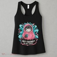 Sarcastic Loner Introvert Clothing Not Friendly Do Not Touch Women's Tank Top thumb 3
