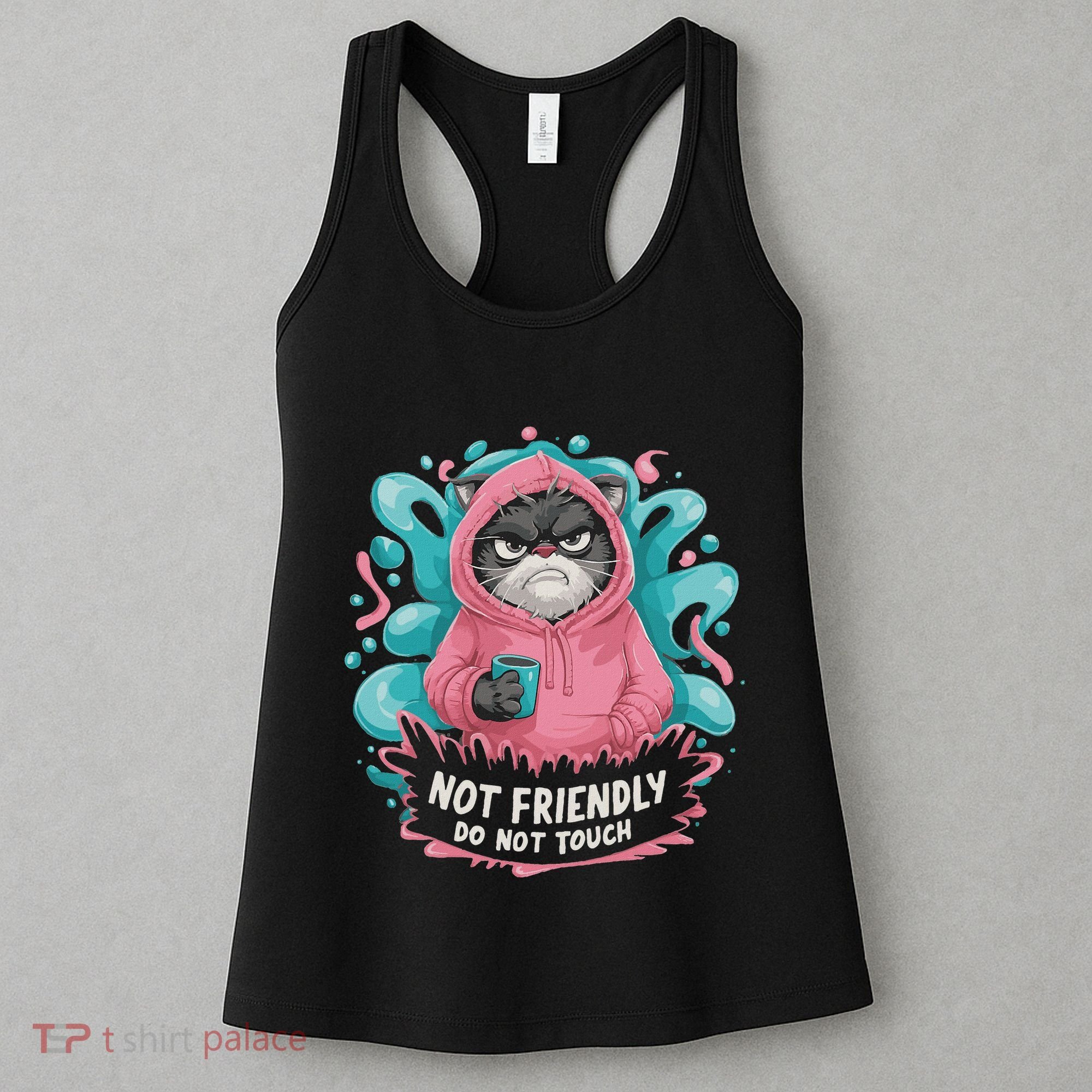 Sarcastic Loner Introvert Clothing Not Friendly Do Not Touch Women's Tank Top