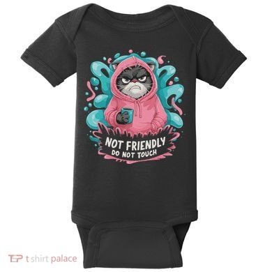 Sarcastic Loner Introvert Clothing Not Friendly Do Not Touch Baby Bodysuit