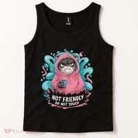 Sarcastic Loner Introvert Clothing Not Friendly Do Not Touch Tank Top thumb 2